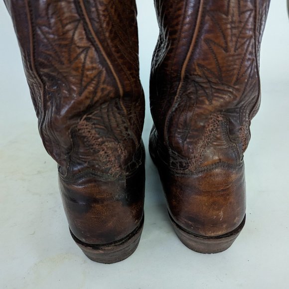 🤠 Vintage Lucchese Goatskin 2083 ZZ Western Boots Size 11 B 🤠 - Picture 14 of 15